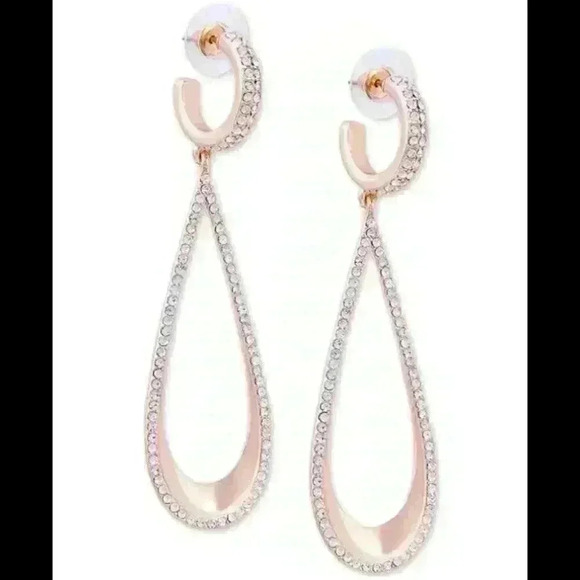 Guess Jewelry - Guess new Pave lined Dangle Earrings